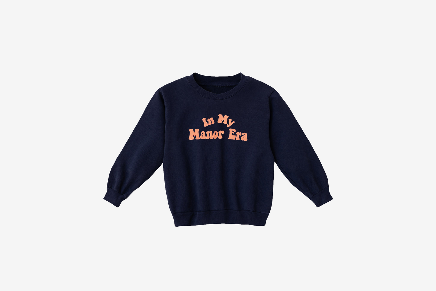 Manor "'In My Manor Era Crewneck" Kids - Navy