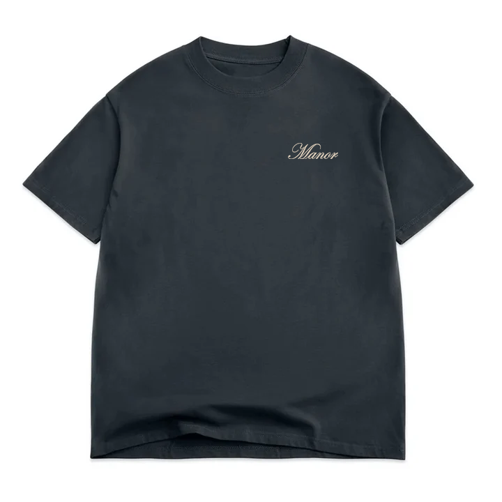 Manor "Diamond Anniversary Script" T-Shirt Kids - Washed Black