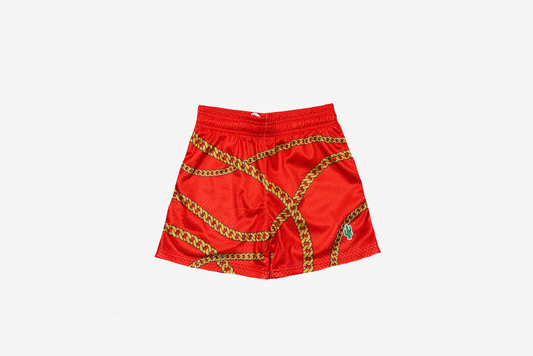 Manor "Chains Mesh Short" Kids - Red / Gold