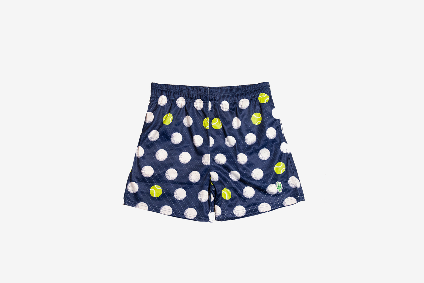 Manor "Polka Mesh Short" Mens - Navy / White / Yellow (Golf & Tennis Balls)