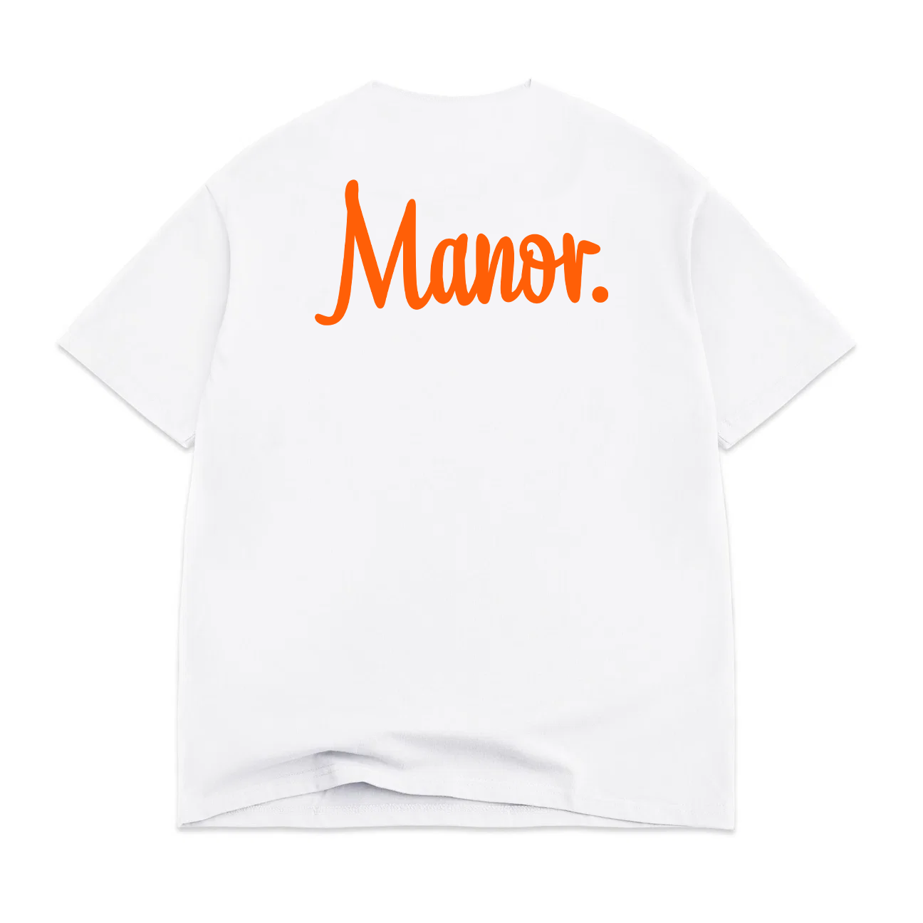 Manor "Manor Classic Embroidered Tee" Kids - White / Orange
